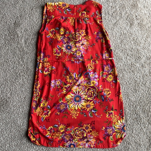 EUC Womens Medium Floral Red Caribbean Dress, sleeveless - Picture 7 of 7
